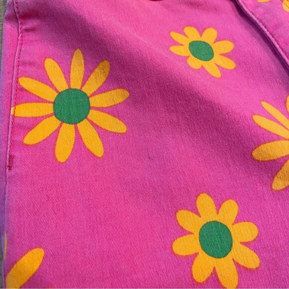 We the Free People Youthquake Printed Crop Flare Jean Floral Wide Leg Size 30 - Picture 4 of 8